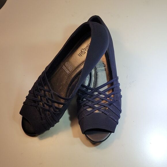 EAST5TH EF GRACE OPEN TOE WEDGE STYLE WOMEN"S SHOE - Picture 2 of 15